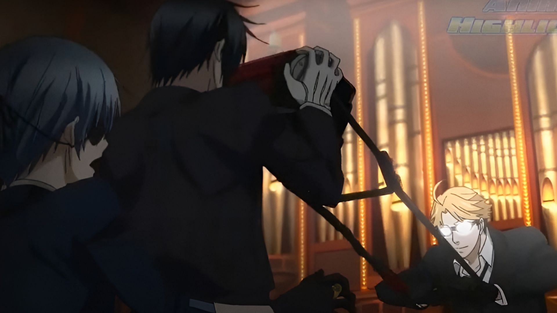 Still from Knox vs. Sebastian (Image via A-1 Pictures)